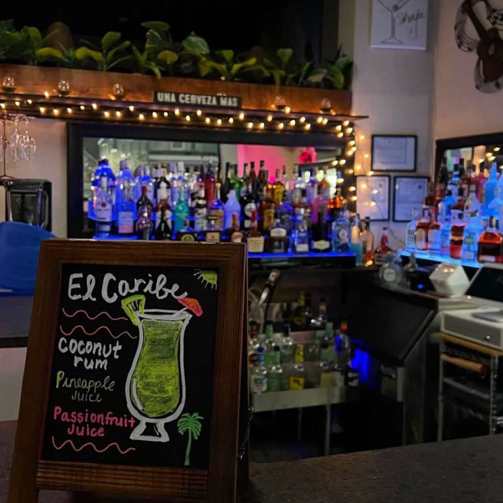 Tropical cocktails at Caribe sports bar